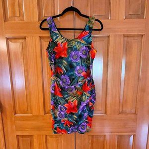 La Bell Tropical Wrap Dress - Medium